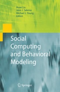 Cover: Social Computing and Behavioral Modeling - Springer