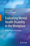 Cover: Evaluating Mental Health Disability in the Workplace - Springer
