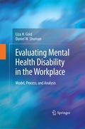 Cover: Evaluating Mental Health Disability in the Workplace - Springer