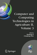 Cover: Computer and Computing Technologies in Agriculture II, Volume 3 - Springer