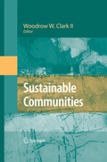 Cover: Sustainable Communities - Springer