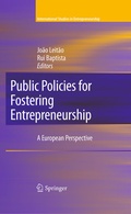 Cover: Public Policies for Fostering Entrepreneurship - Springer