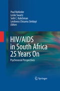 Cover: HIV/AIDS in South Africa 25 Years On - Springer