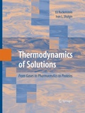 Cover: Thermodynamics of Solutions - Springer