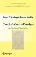 Cover: Cauchy's Cours d'analyse - Springer