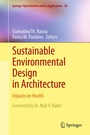 Cover: Sustainable Environmental Design in Architecture - Springer