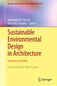 Enlarge image Cover: Sustainable Environmental Design in Architecture - Springer