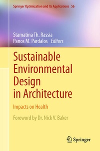 Enlarge image Cover: Sustainable Environmental Design in Architecture - Springer