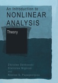 Cover: An Introduction to Nonlinear Analysis: Theory - Springer