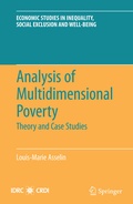 Cover: Analysis of Multidimensional Poverty - Springer