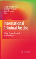 Cover: International Criminal Justice - Springer