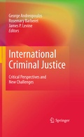 Cover: International Criminal Justice - Springer