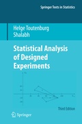 Cover: Statistical Analysis of Designed Experiments, Third Edition - Springer