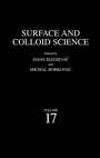Cover: Surface and Colloid Science - Kluwer Academic/Plenum Publishers