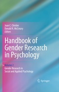 Cover: Handbook of Gender Research in Psychology - Springer