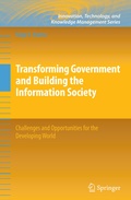 Cover: Transforming Government and Building the Information Society - Springer