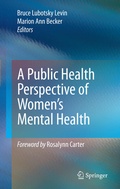 Cover: A Public Health Perspective of Women's Mental Health - Springer