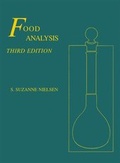 Cover: Food Analysis - Kluwer Academic / Plenum Publishers