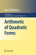 Cover: Arithmetic of Quadratic Forms - Springer