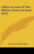 Cover: A Brief Account Of The Military Orders In Spain (1921) - Kessinger Publishing