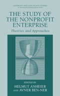 Cover: The Study of Nonprofit Enterprise - Kluwer Academic/Plenum Publishers