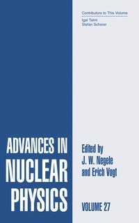 Enlarge image Cover: Advances in Nuclear Physics - Plenum Publishing Co.,N.Y.