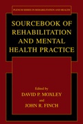 Cover: Sourcebook of Rehabilitation and Mental Health Practice - Springer