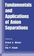 Cover: Fundamentals and Applications of Anion Separations - Springer