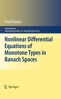 Cover: Nonlinear Differential Equations of Monotone Types in Banach Spaces - Springer