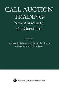 Enlarge image Cover: Call Auction Trading - Springer