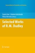 Cover: Selected Works of R.M. Dudley - Springer