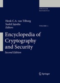 Cover: Encyclopedia of Cryptography and Security - Springer