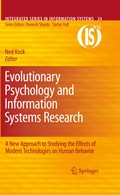 Cover: Evolutionary Psychology and Information Systems Research - Springer