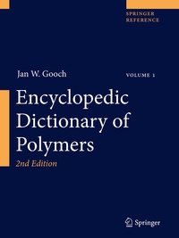 Enlarge image Cover: Encyclopedic Dictionary of Polymers - Springer