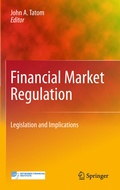 Cover: Financial Market Regulation - Springer