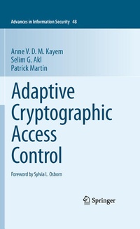 Enlarge image Cover: Adaptive Cryptographic Access Control - Springer