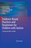 Cover: Evidence-Based Practices and Treatments for Children with Autism - Springer