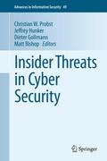 Cover: Insider Threats in Cyber Security - Springer