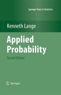 Enlarge image Cover: Applied Probability - Springer