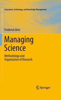 Enlarge image Cover: Managing Science - Springer
