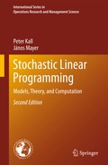Cover: Stochastic Linear Programming - Springer