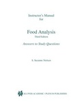 Cover: Instructor's Manual for Food Analysis - Kluwer Academic / Plenum Publishers
