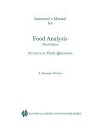 Abbildung von: Instructor's Manual for Food Analysis - Kluwer Academic / Plenum Publishers