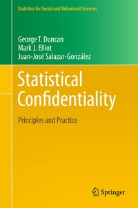 Enlarge image Cover: Statistical Confidentiality - Springer