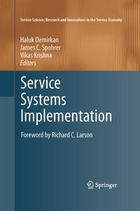 Enlarge image Cover: Service Systems Implementation - Springer