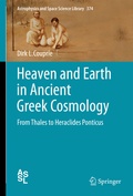 Cover: Heaven and Earth in Ancient Greek Cosmology - Springer