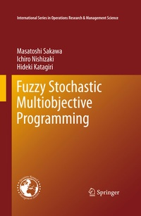 Enlarge image Cover: Fuzzy Stochastic Multiobjective Programming - Springer