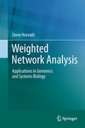 Cover: Weighted Network Analysis - Springer Science+Business Media