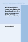 Cover: Cross-Linguistic Study of Acquired Reading Disorders - Kluwer Academic/Plenum Publishers