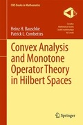 Cover: Convex Analysis and Monotone Operator Theory in Hilbert Spaces - Springer